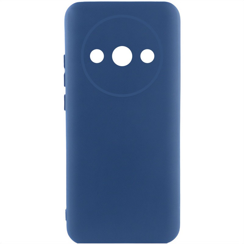 Silicone Cover Full Camera without Logo (A) для Xiaomi Redmi A3/Poco C61 (Navy blue)-0