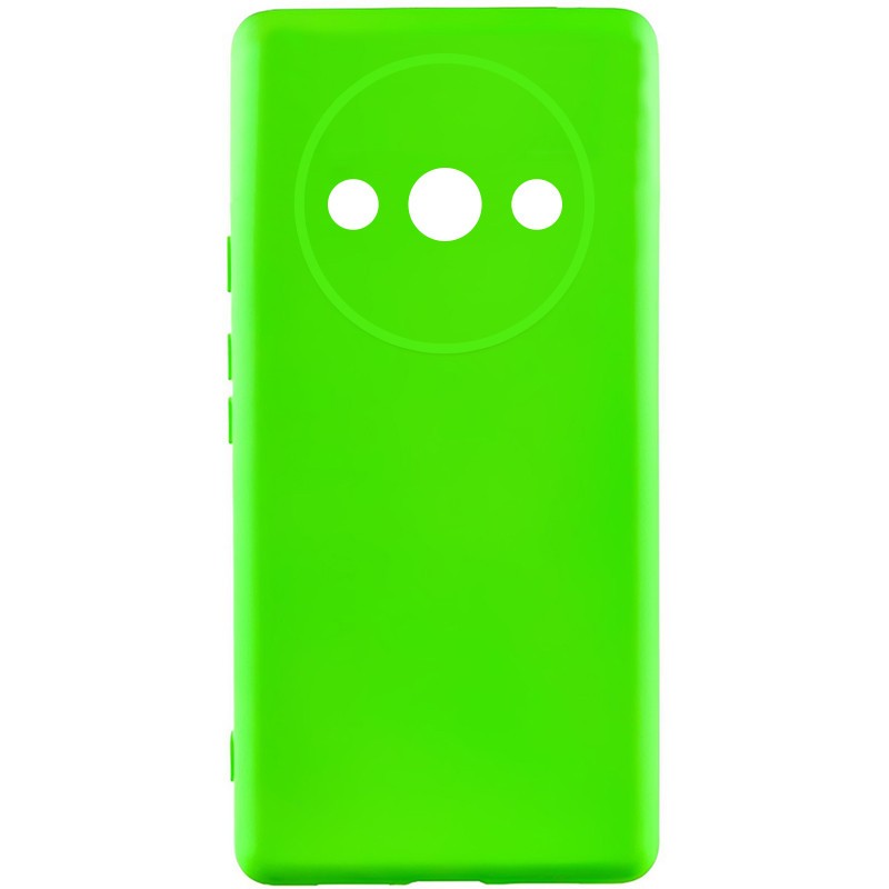 Silicone Cover Full Camera without Logo (A) для Xiaomi Redmi A3 (Neon green)-0