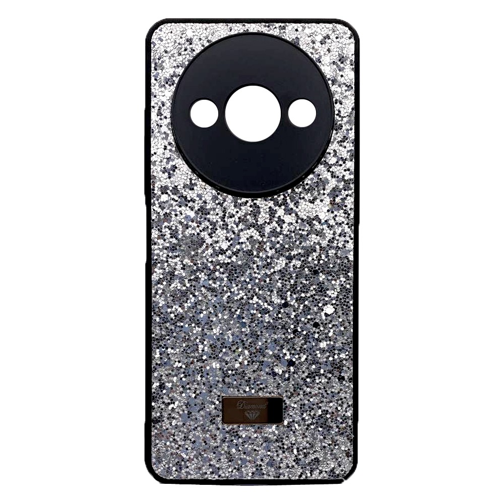 Накладка Bling Grainy Diamond Separate Camera для Xiaomi Redmi A3 (Срібляста)-0