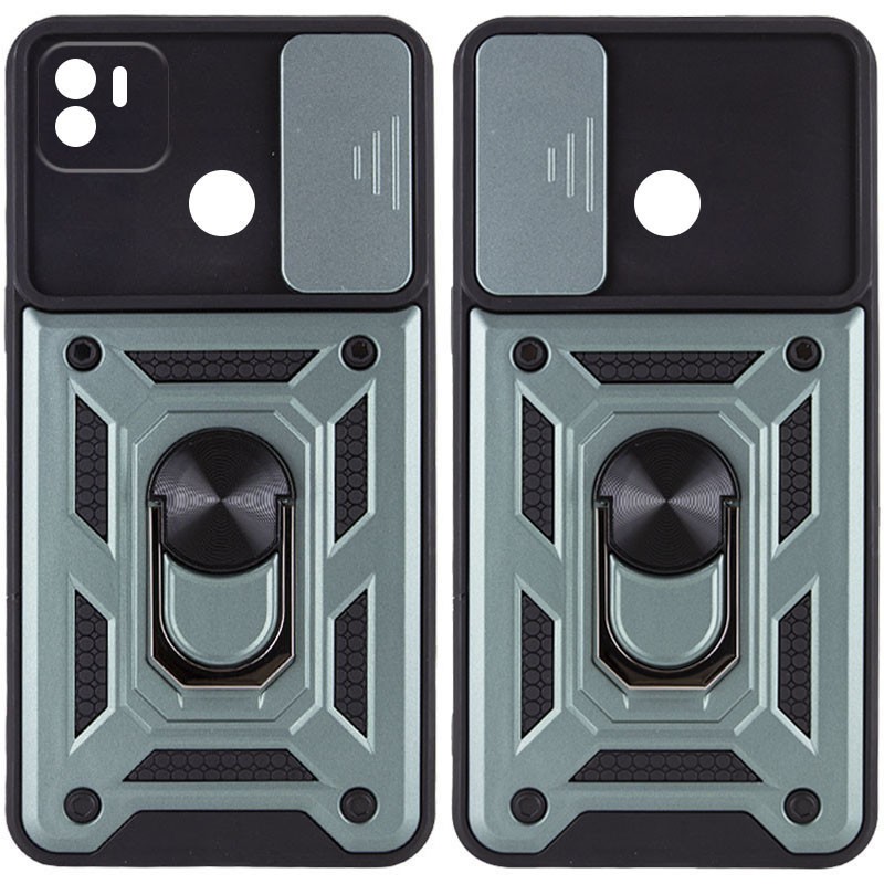 Накладка Camshield Serge Ring для Xiaomi Redmi A1 Plus/Poco C50  (Зелена)-0