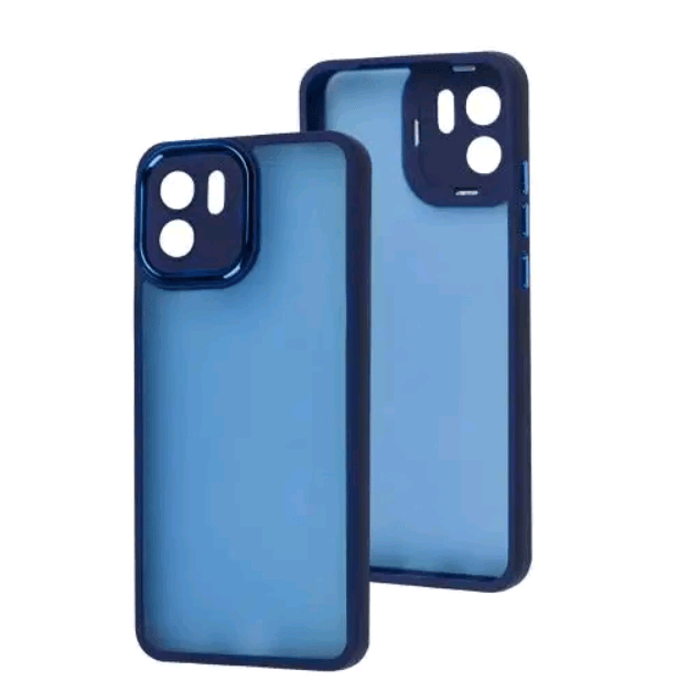 Накладка Luxury Metal Lens для Xiaomi Redmi A1 (Синій)-0