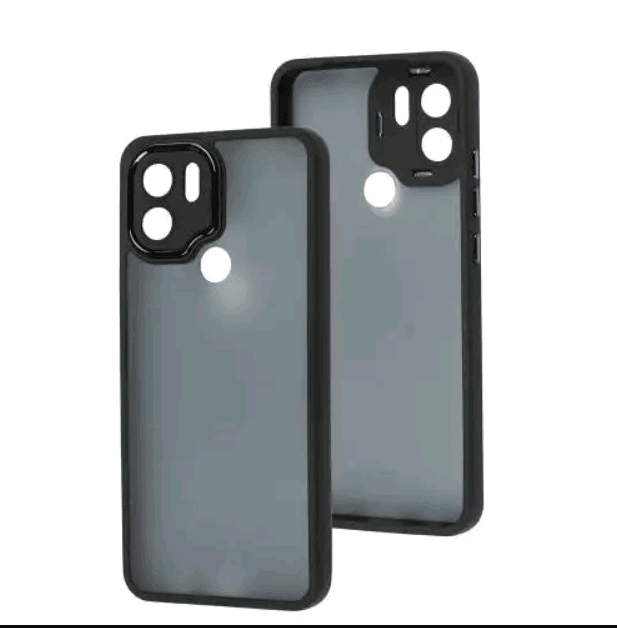 Накладка Luxury Metal Lens для Xiaomi Redmi A1 Plus/Poco C50  (Чорний)-0