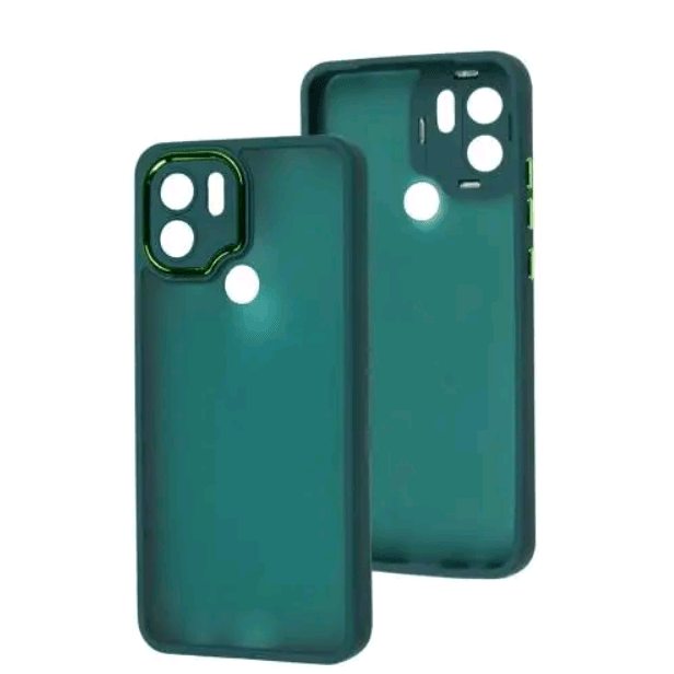 Накладка Luxury Metal Lens для Xiaomi Redmi A1 Plus/Poco C50  (Зелений)-0