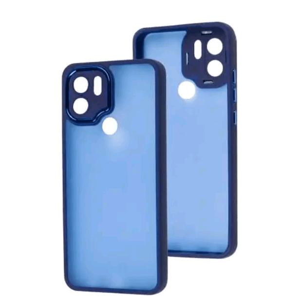 Накладка Luxury Metal Lens для Xiaomi Redmi A1 Plus/Poco C50  (Синій)-0