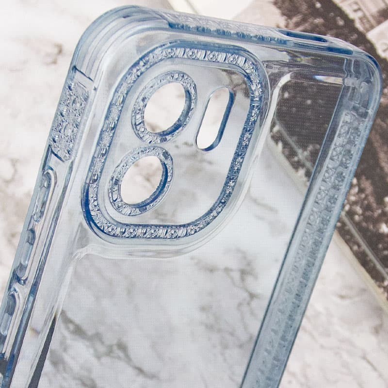 Накладка Starfall Clear для Xiaomi Redmi A1 Plus/Poco C50/C51 (Блакитна)-3