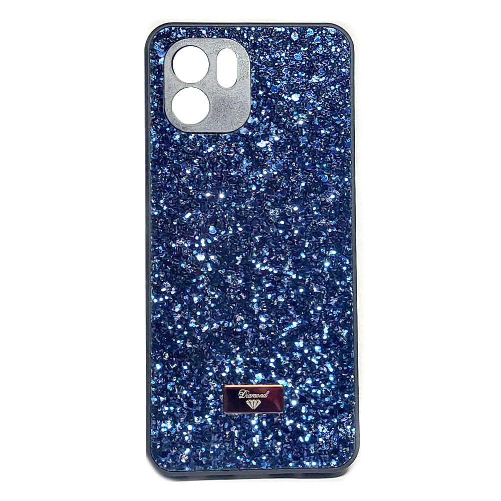 Накладка Bling Grainy Diamond Separate Camera для Xiaomi Redmi A1/A2 (Синя)-0