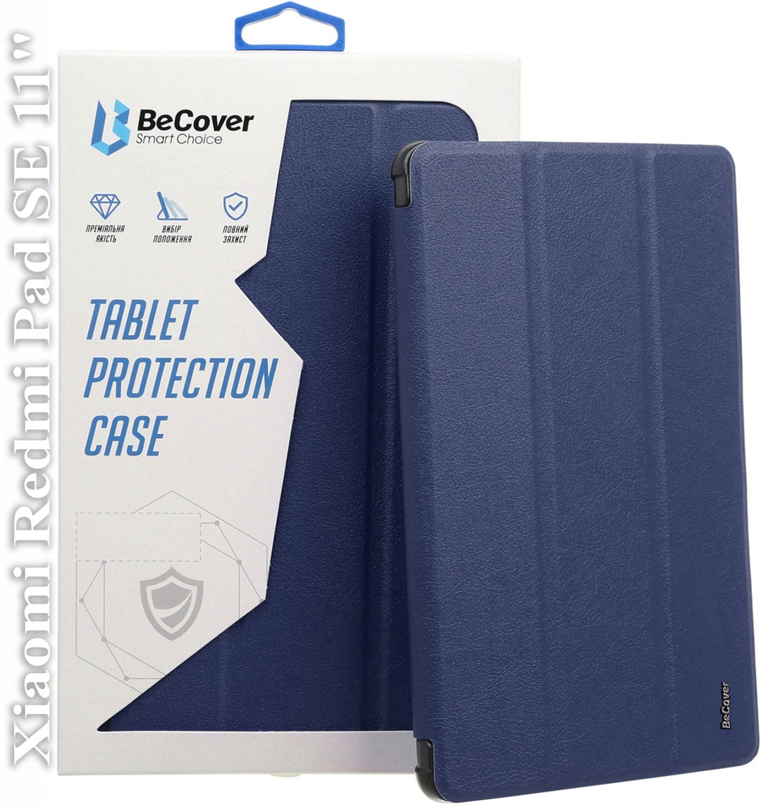 Чохол-книжка BeCover Smart Case для Xiaomi Redmi Pad SE 11" Deep Blue-0
