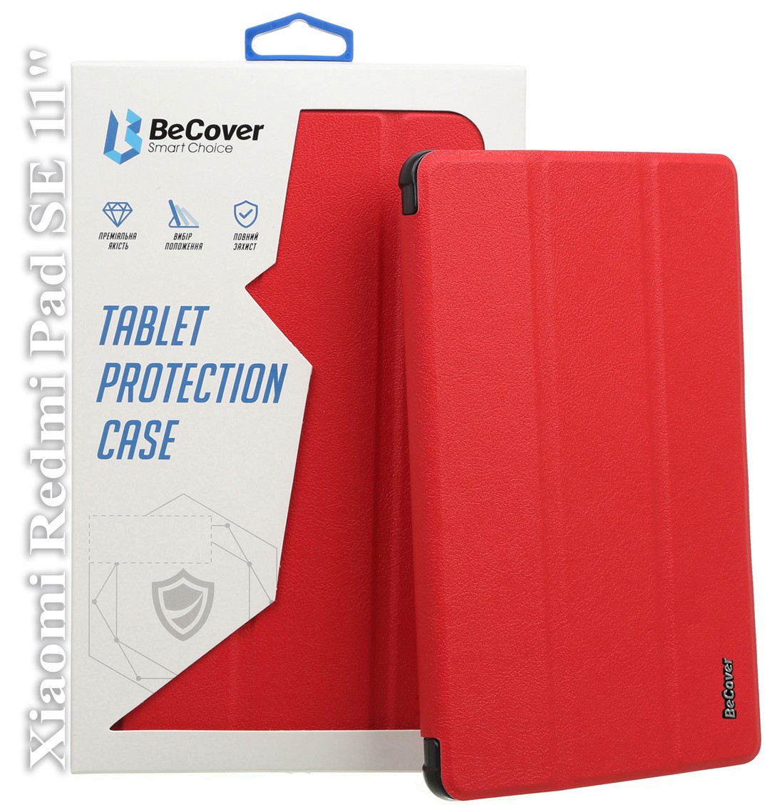 Чохол-книжка BeCover Smart Case для Xiaomi Redmi Pad SE 11" червоний-0