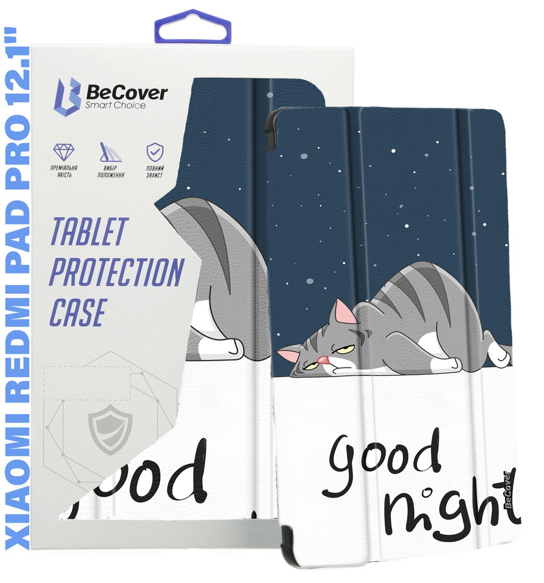 Чохол-книжка BeCover Smart Case для Xiaomi Redmi Pad Pro (12.1") / Poco Pad (12.1") Good Night-0