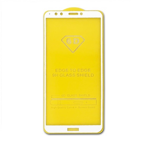 Захисне скло для Xiaomi Redmi S2 (без упаковки) з білою рамкою-0