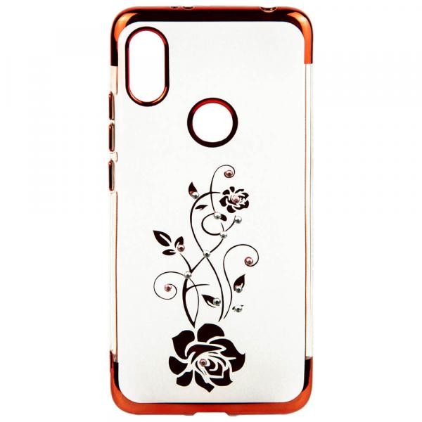 Накладка Diamond Flower для Xiaomi Redmi S2 (Червона)-0