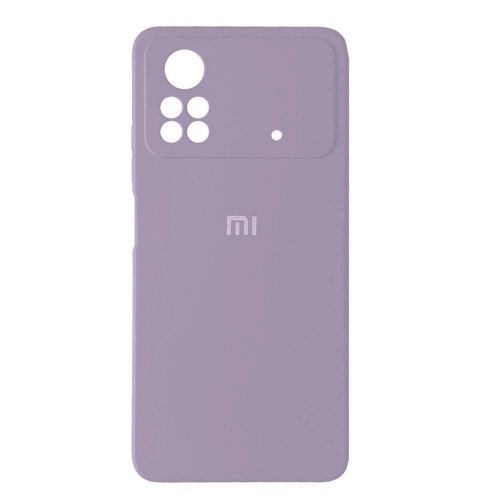 Silicone Case Full Protective для Xiaomi POCO X4 Pro 5G (Lilac)-0