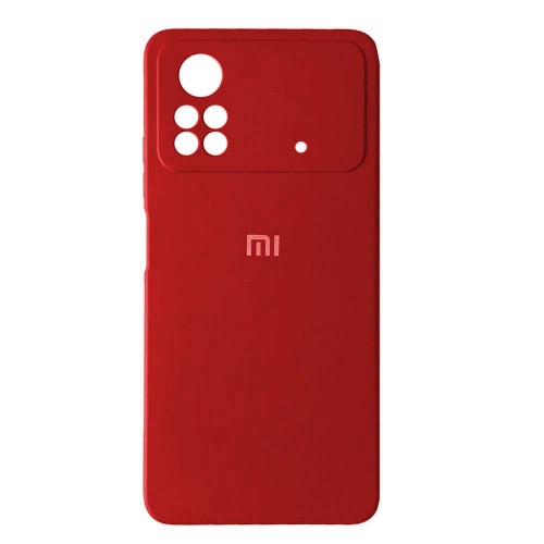 Silicone Case Full Protective для Xiaomi POCO X4 Pro 5G (Red)-0
