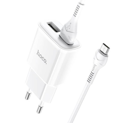 Зарядний пристрій Hoco C73A 2USB Micro білий-2