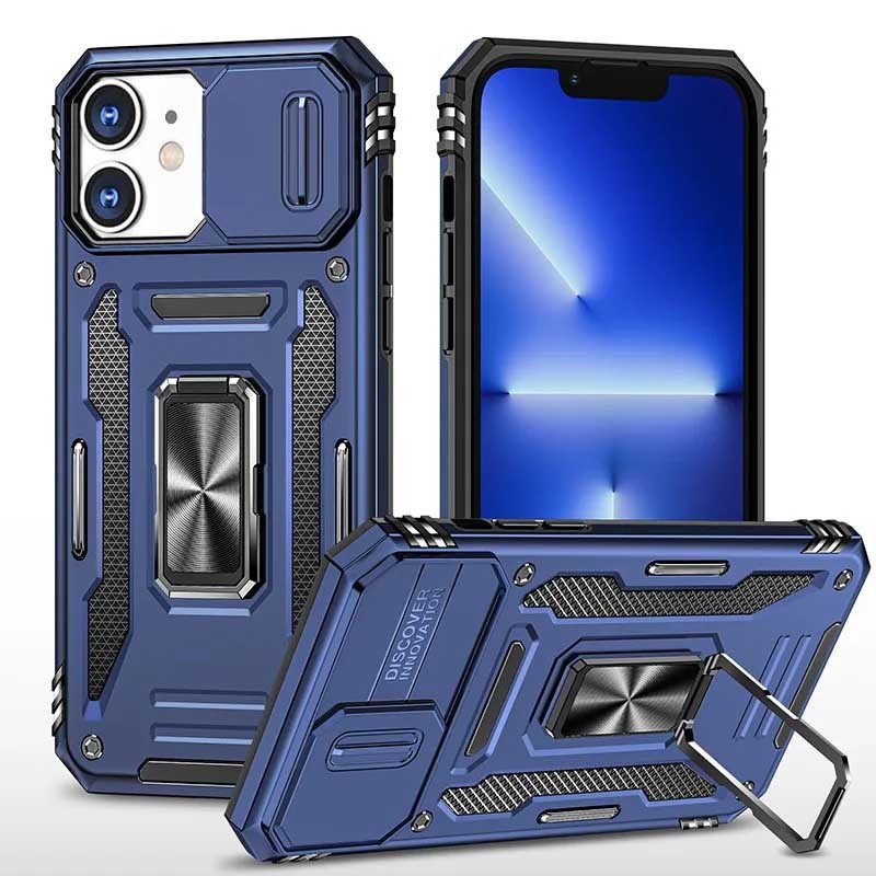 Накладка Camshield Army Ring для iPhone Xr Navy-0