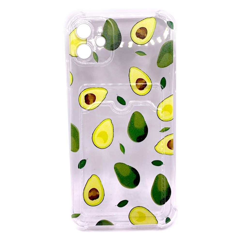 Накладка Space Card Pocket Image для Iphone 11 авокадо-0