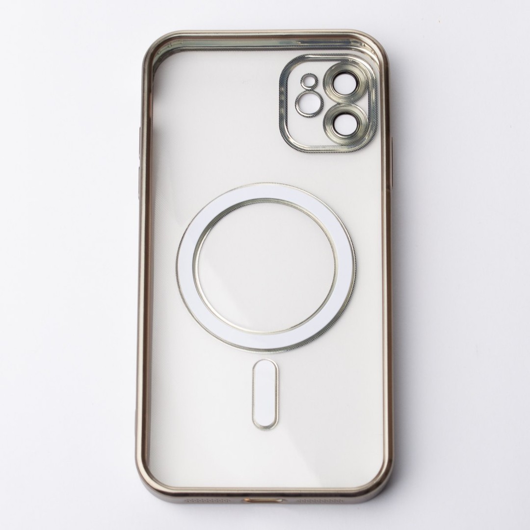 Накладка Metal Matte Case MagSafe для iPhone 11 (Silver)-1