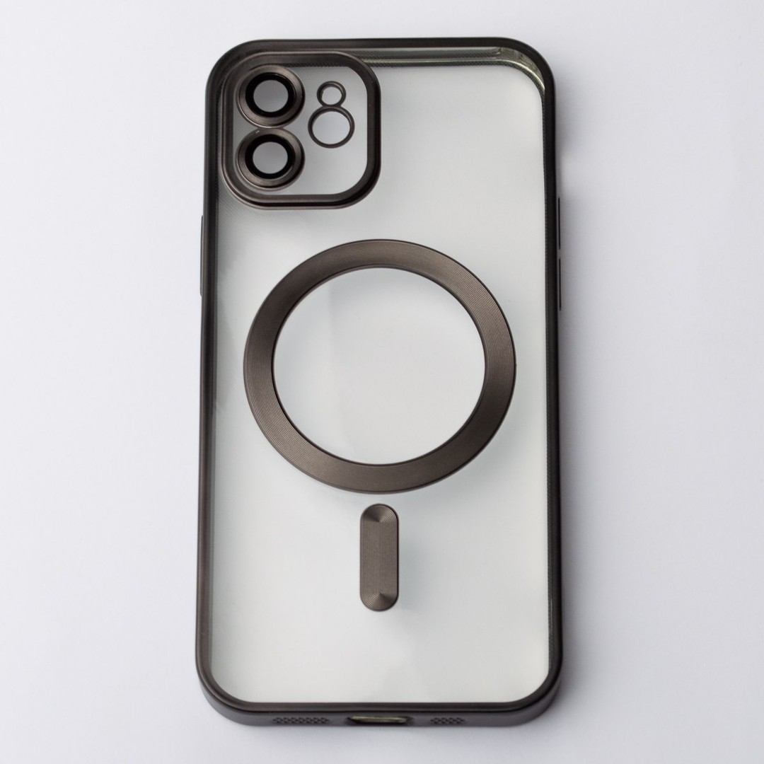 Накладка Metal Matte Case MagSafe для iPhone 13 (Black)-0