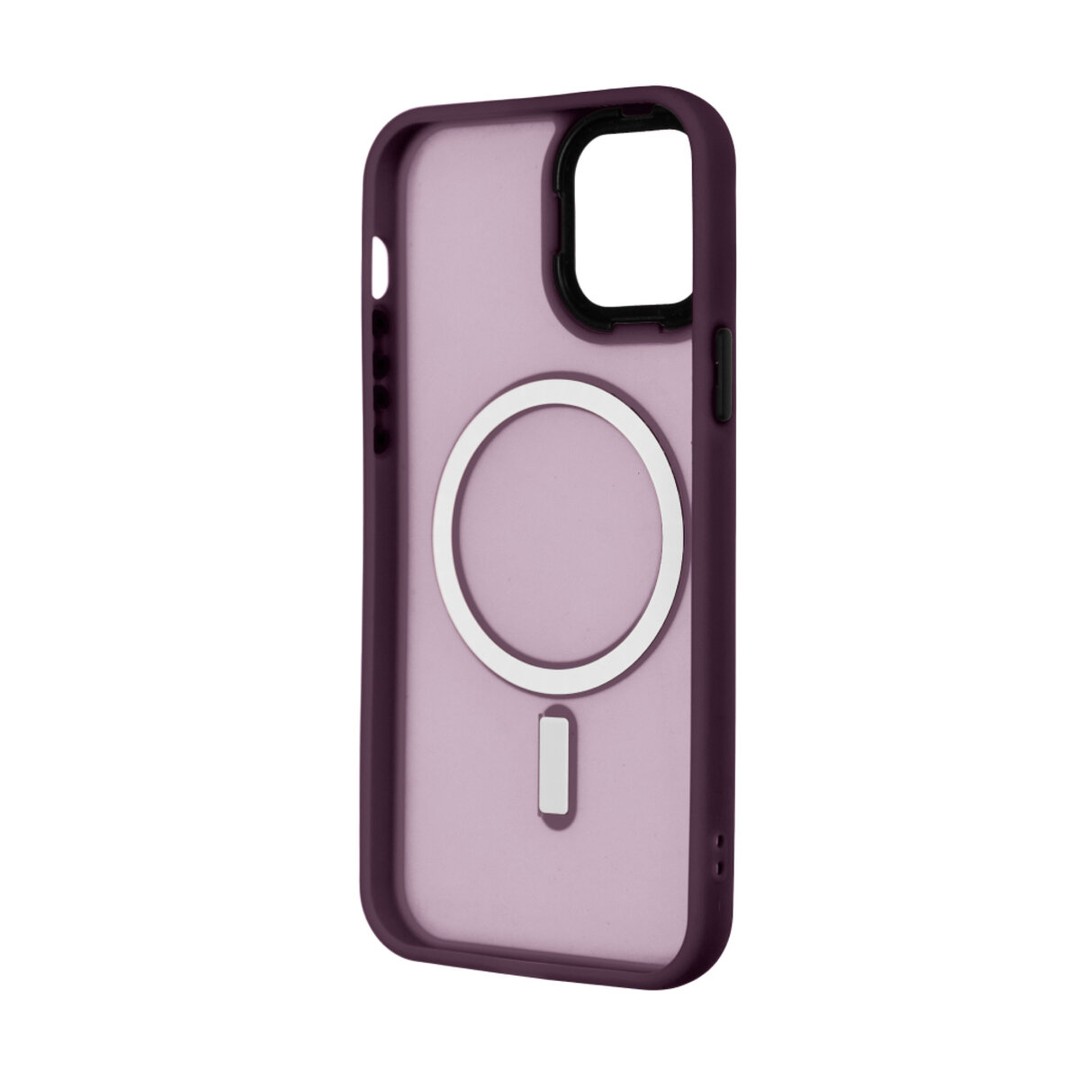 Чохол Magsafe MATTE color для iPhone 11 бордова-1