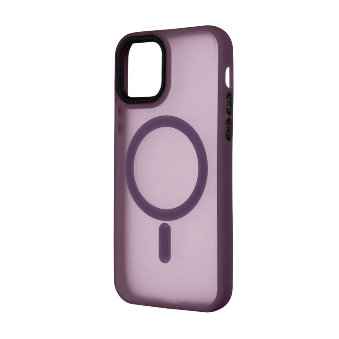 Чохол Magsafe MATTE color для iPhone 11 бордова-0