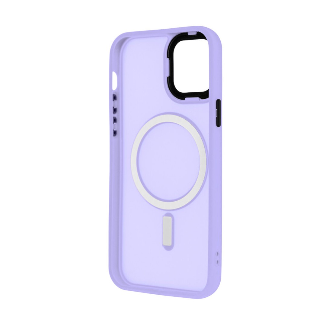 Чохол Magsafe MATTE color для iPhone 14 Pro Max бузковий-1