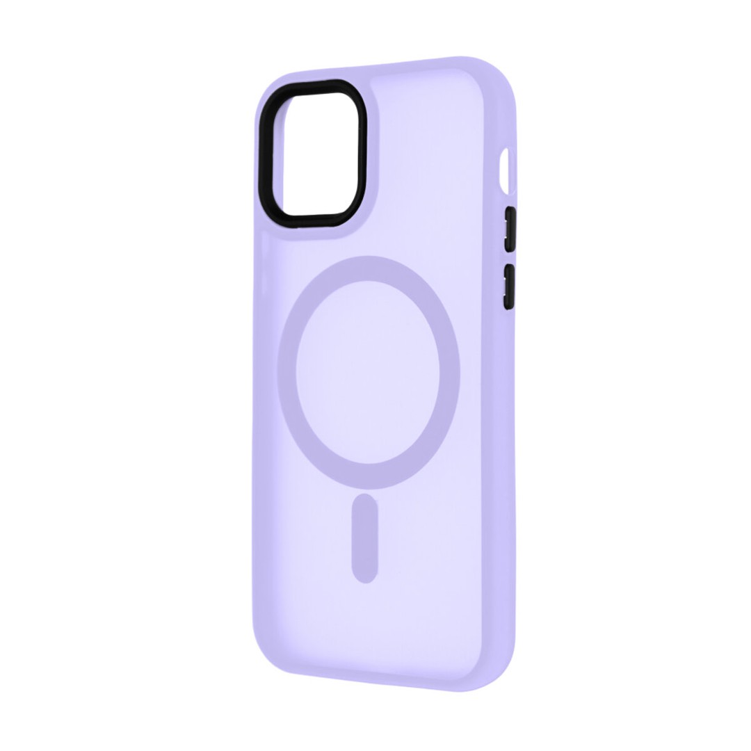 Чохол Magsafe MATTE color для iPhone 14 Pro Max бузковий-0