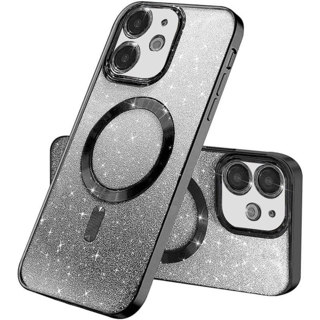 Чохол Shiny Magnetic для iPhone 12  чорний-0