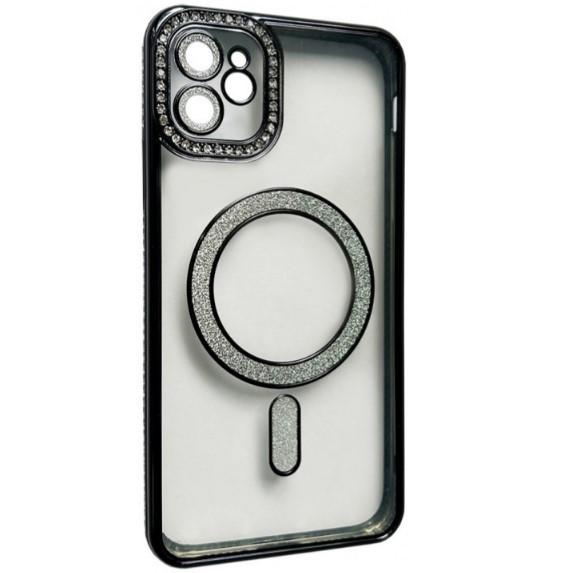 Накладка Diamond Bling MagSafe для  iPhone 11 Black-0