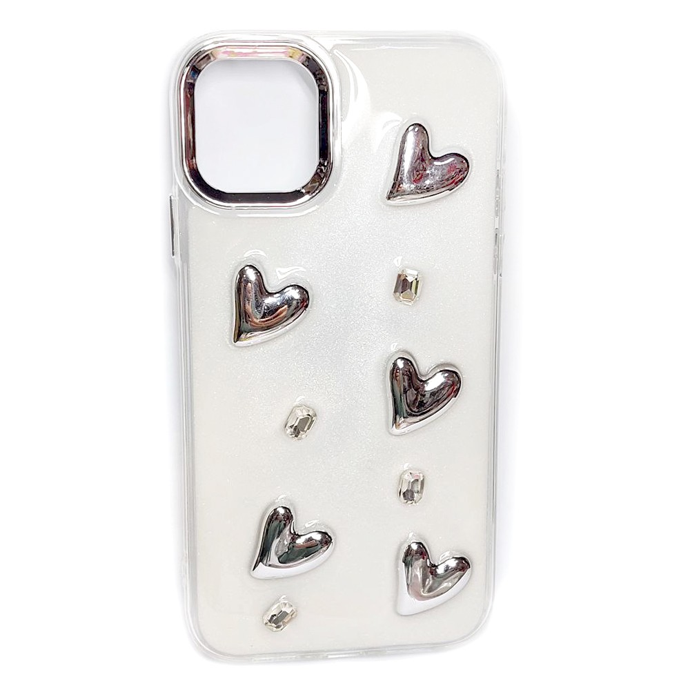 Чохол Love Story 3D для Iphone 11 (Сердечки)-0