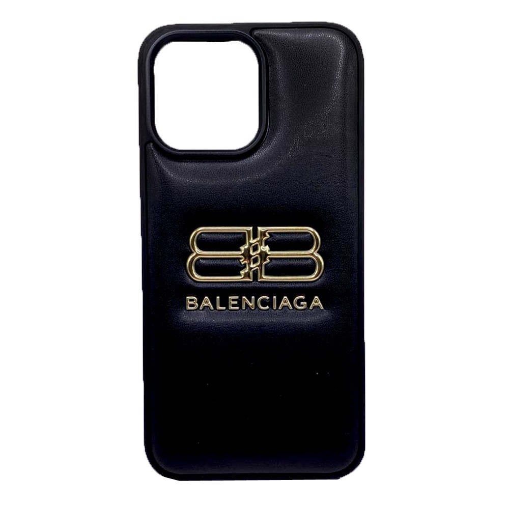Чохол Balen logo для IPHONE 15  чорний / золотий-0