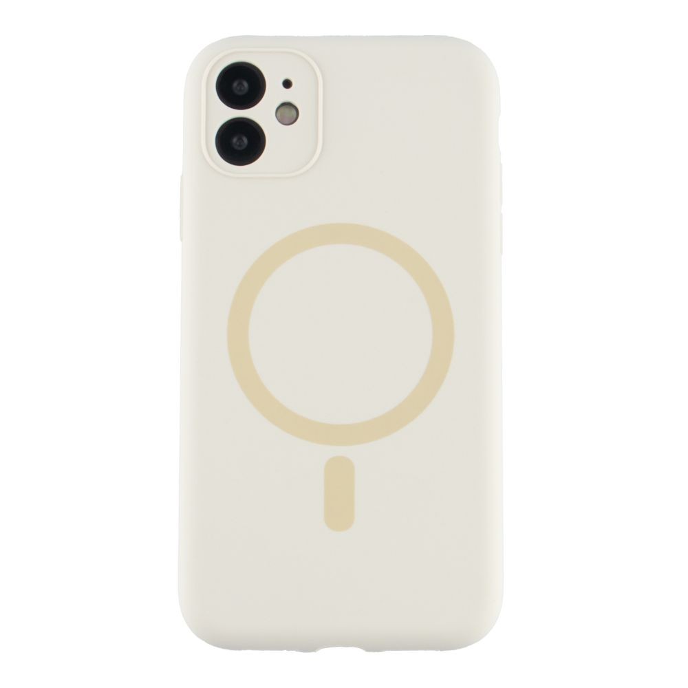 Silicone Case Full Camera Protective (AA) with MagSafe для iPhone 11 (White)-0