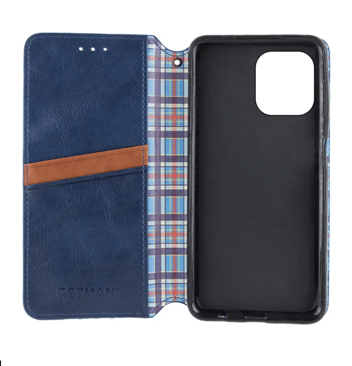 Книжка GETMAN Cubic для iPhone 11 синя-2