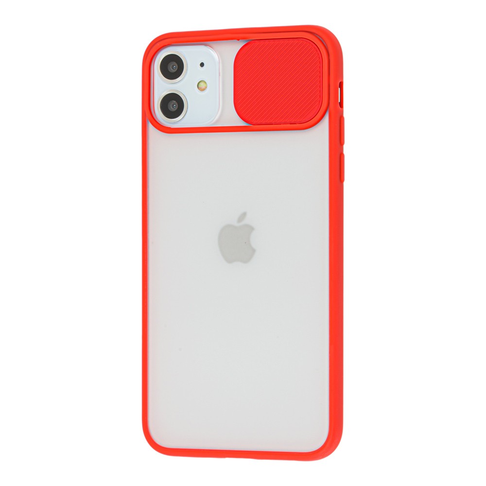 Накладка Camshield mate TPU для IPhone 11 червона шторка-0