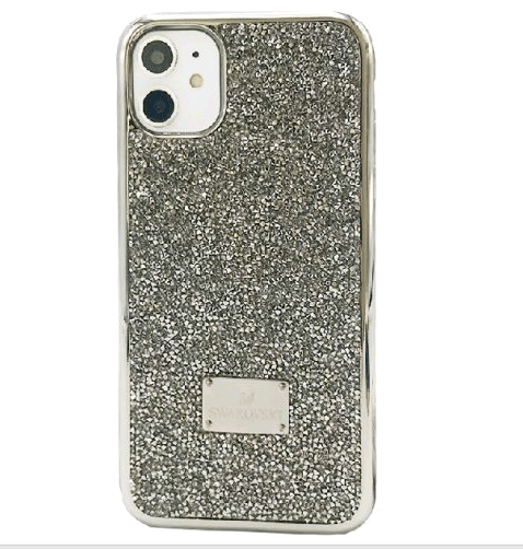 Накладка Grainy Diamonds для IPhone 11 срібна-0