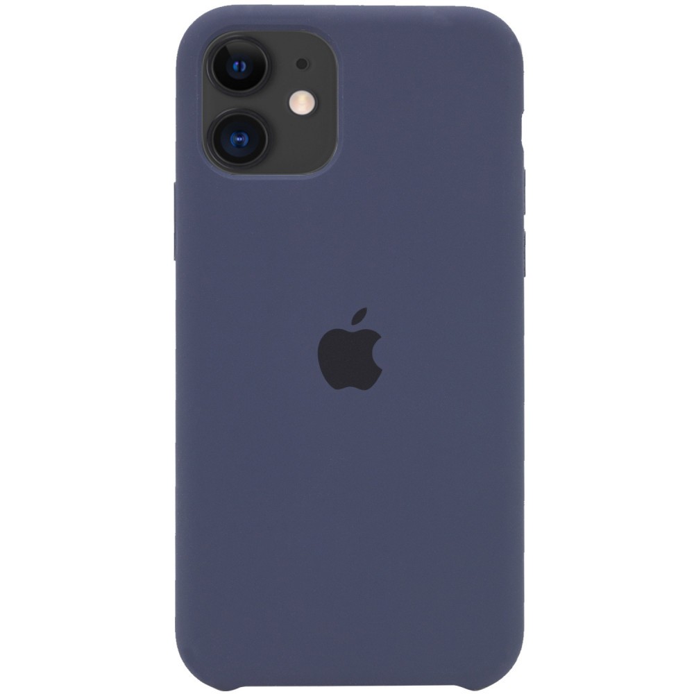 Silicone Case (AA) для iPhone 11 (6.1") (Midnight Blue)-0