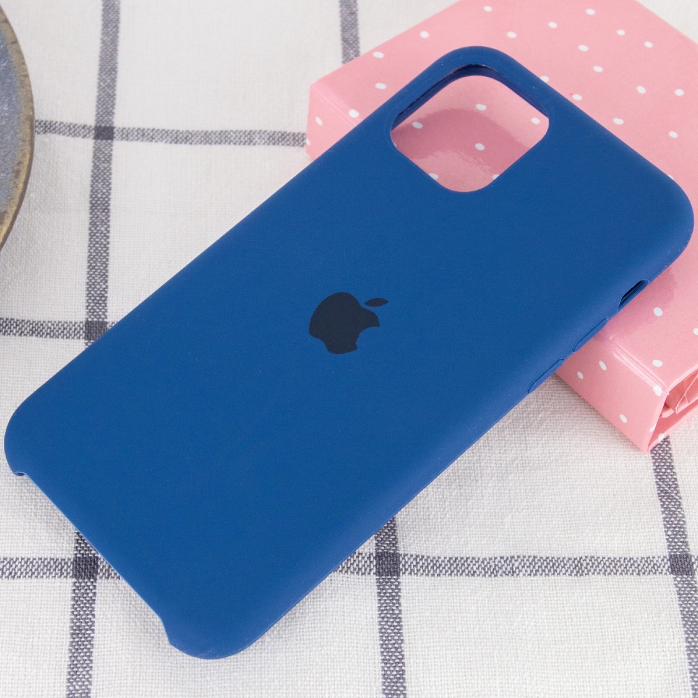 Silicone Case (AA) для iPhone 11 (6.1") (Navy Blue)-1
