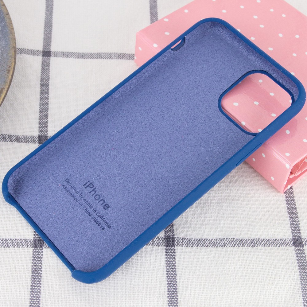 Silicone Case (AA) для iPhone 11 (6.1") (Navy Blue)-2
