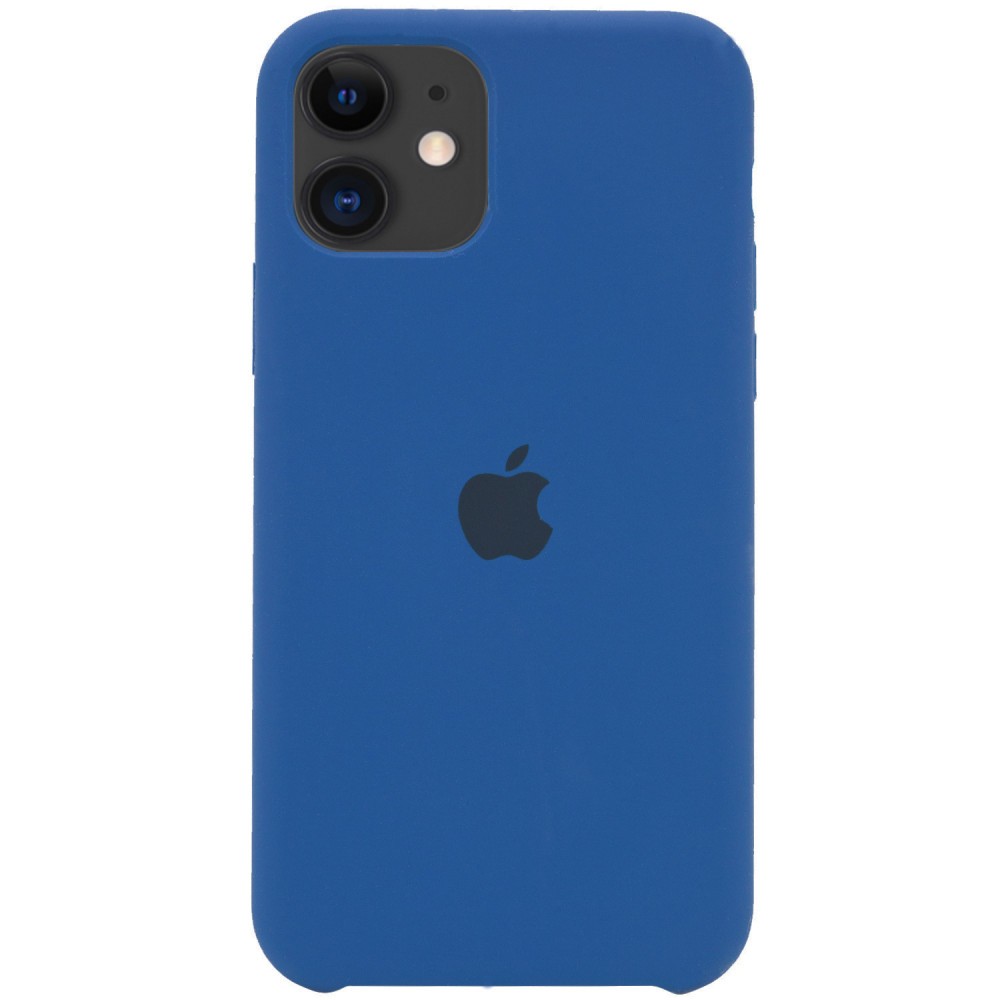 Silicone Case (AA) для iPhone 11 (6.1") (Navy Blue)-0