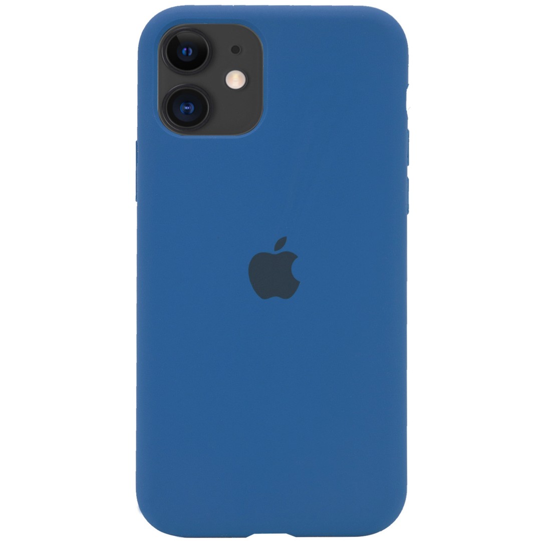 Silicone Case Full Protective для iPhone 15 Pro (Navy Blue)-0