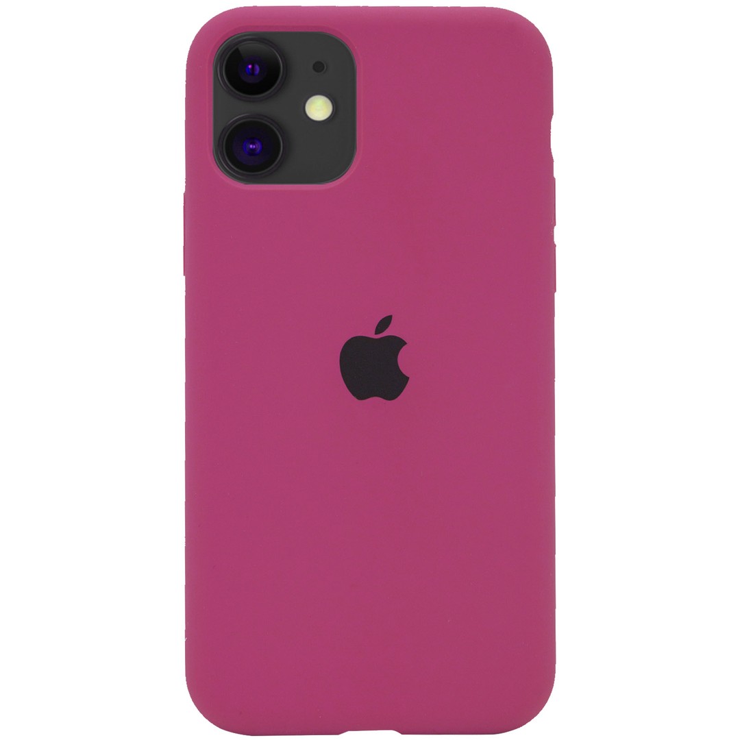 Silicone Case Full Protective для iPhone 11 (6.1") (Dragon Fruit)-0