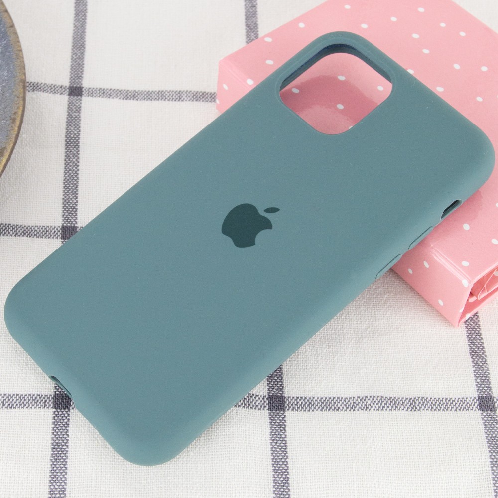 Silicone Case Full Protective для iPhone 11 (6.1") (Pine Green)-1
