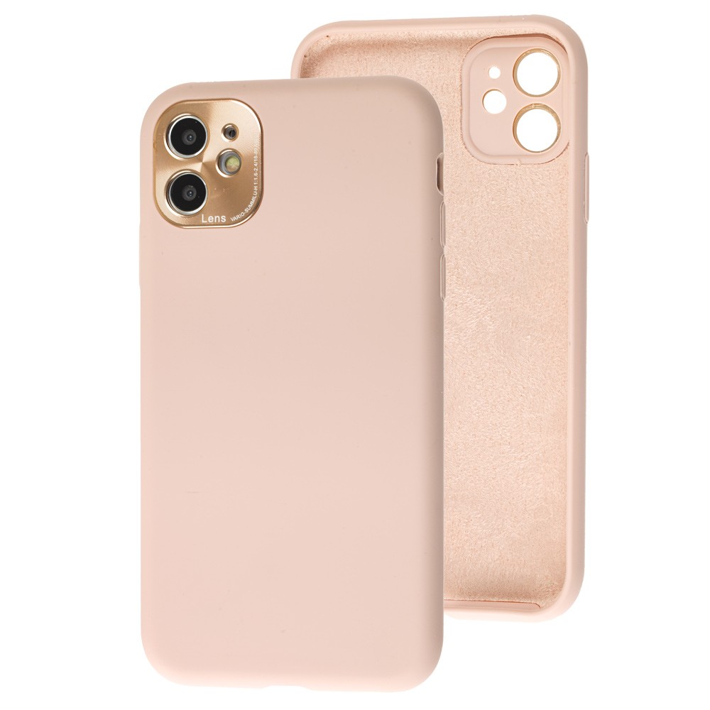 Накладка Metal Camera Protection для IPhone 11 пудрова-0