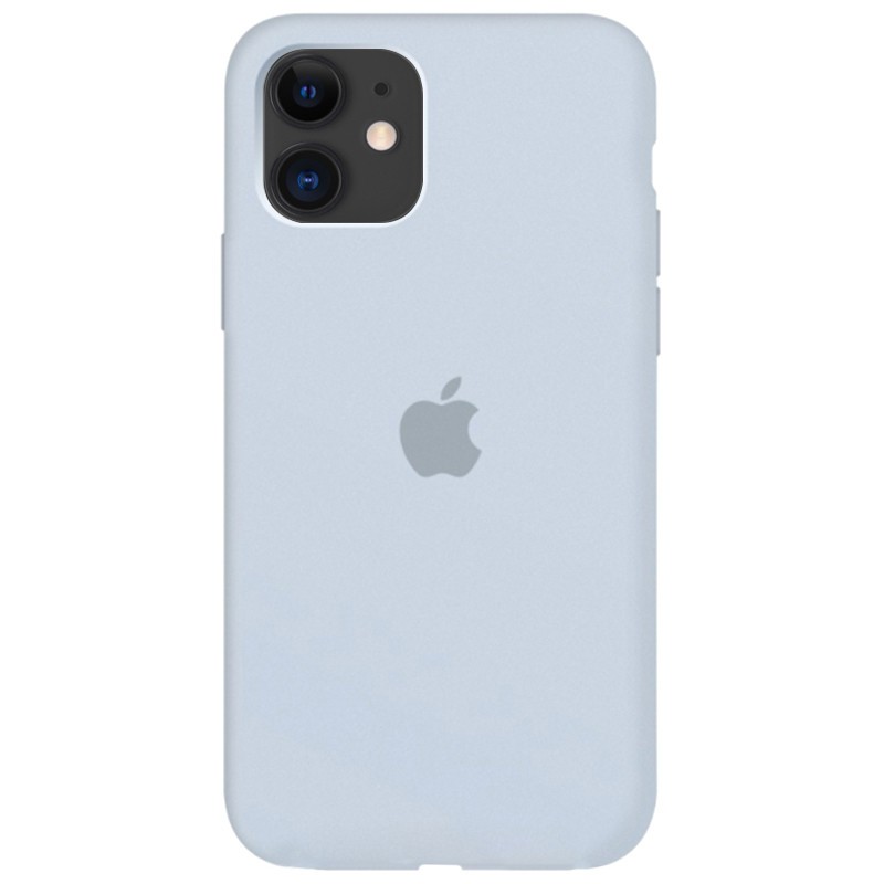 Silicone Case Full Protective (AA) для iPhone 11 (6.1") (Mist Blue)-0