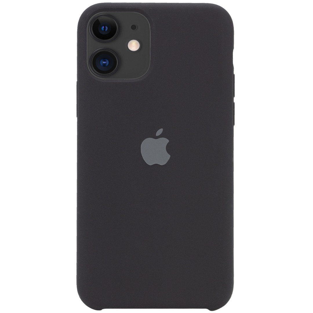 Silicone Case (AA) для iPhone 11 (6.1") (Black)-0