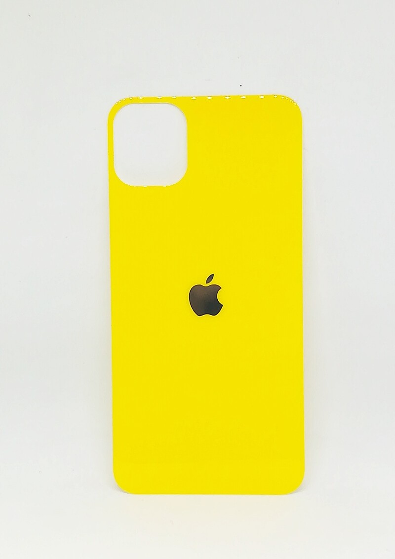 Захисне скло Back Glass iPhone 11 жовте-0