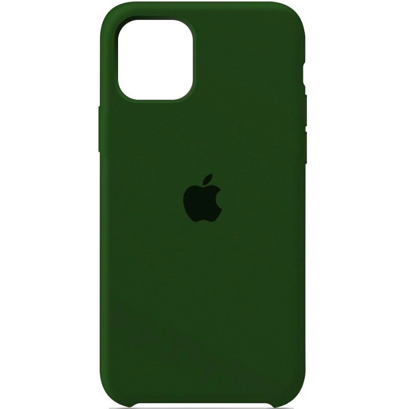 Silicone Case (AA) для iPhone 11 (6.1") (Dark Olive)-0