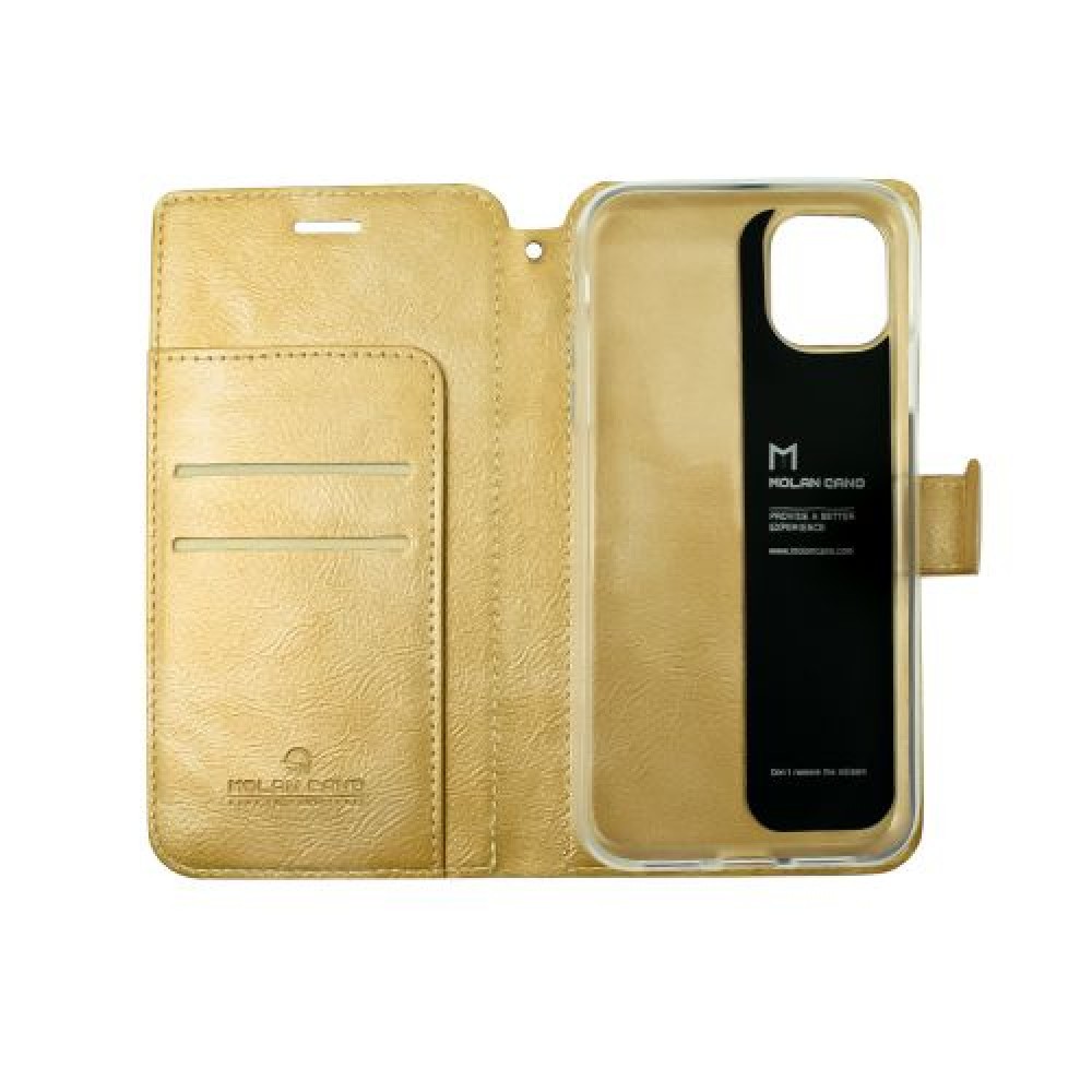 Книжка Molan Cano для Iphone 11 (Gold)-1