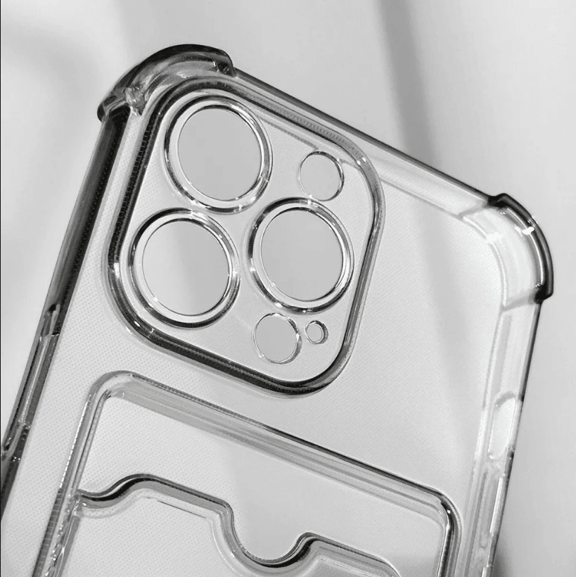 Накладка WXD Space Card Pocket для Iphone 11 (сіра,силікон)-1