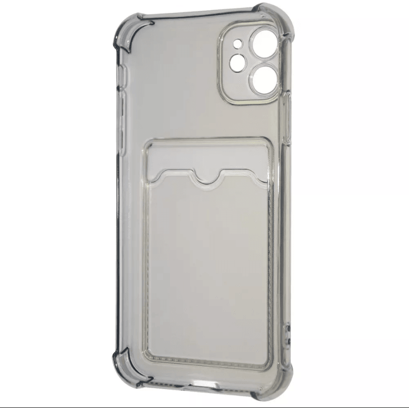 Накладка WXD Space Card Pocket для Iphone 11 (сіра,силікон)-2