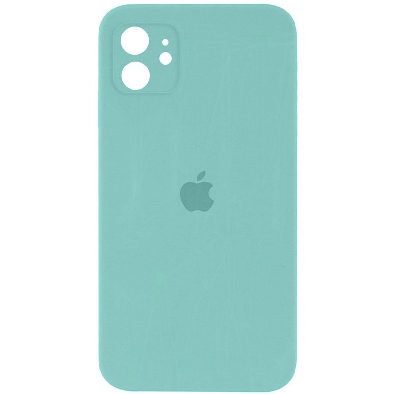 Silicone Case Square Full Camera Protective (AA) для iPhone 11 (Ice Blue)-0